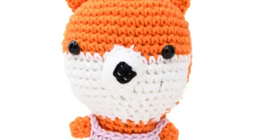 Raposa Cabeçuda Amigurumi Artesanal Bebê Decoração Quarto