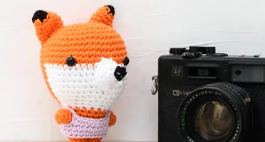 Raposa Cabeçuda Amigurumi Artesanal Bebê Decoração Quarto