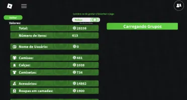 Conta de roblox com 28K de robux gastos e com muitas gamepas