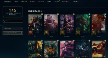 Conta LOL PLAT IV 42 champ lvl 57 por 40 Reais
