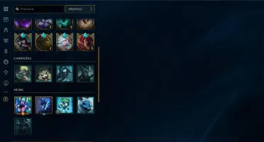 Conta level 268 / 150+ campeões / 2532 RP disponíveis