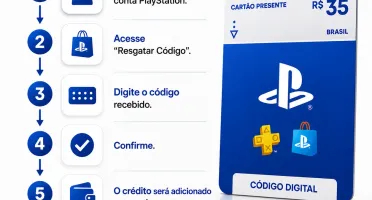 Gift Card PlayStation Store R$ 35Código |Digital Oficial BR