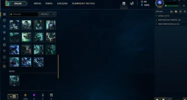 Conta LOL todos os champs e 175 skins