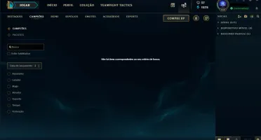 Conta LOL todos os champs e 175 skins
