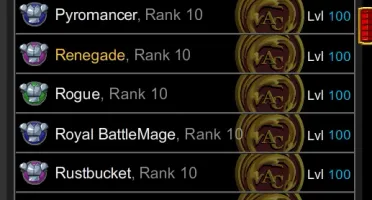 AQW Endgame conta – HeroMart + Rare/Endgame Classes