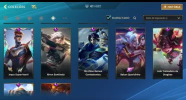 Conta wild Rift 41 skin 118 campeões+conta Lol pc