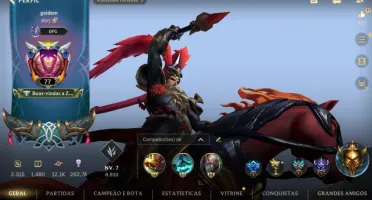 Conta wild Rift 41 skin 118 campeões+conta Lol pc