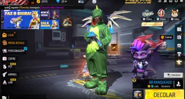 conta free fire rara ( conta de streamer )
