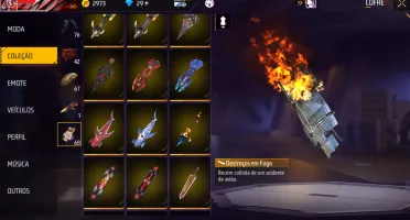 conta free fire rara ( conta de streamer )