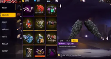 conta free fire rara ( conta de streamer )