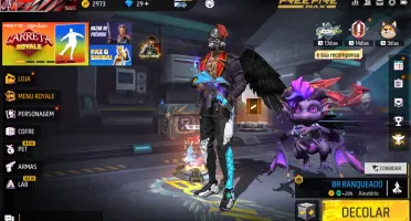 conta free fire rara ( conta de streamer )