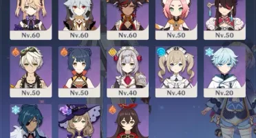 Conta  [AR 42] Childe C1 + Qiqi + Albedo