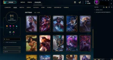 Conta de League of Legends Diamante 3 - Skin Lendaria