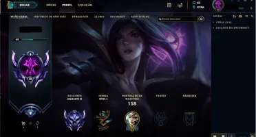 Conta de League of Legends Diamante 3 - Skin Lendaria