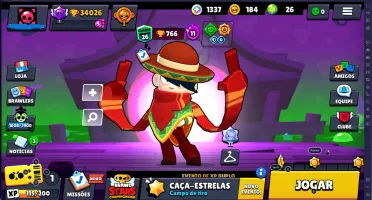 CONTA BRAWL STARS ANTIGA E GEMADA 34K DE TROFÉUS 72 BRAWLERS