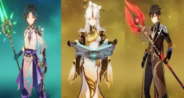 (AR 55) 7 CHARS 5★( XIAO C1, KEQING C3, etc...) + 6 ARMAS 5★