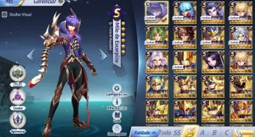 Conta Saint Seiya Awakening - 805 Gemas e Cavaleiros Fortes