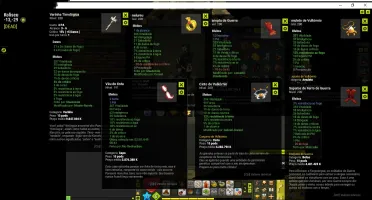 CONTA LVL 200 CROCA COM ITENS TOP