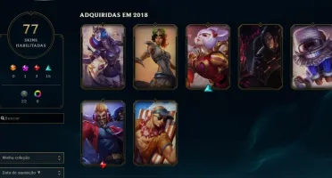 CONTA LOL 77 SKINS 145 CHAMPS