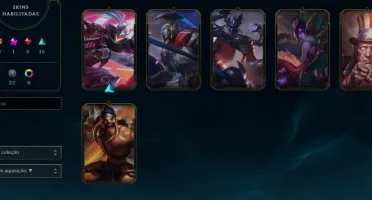 CONTA LOL 77 SKINS 145 CHAMPS