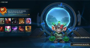 Conta Wild Rift Esmeralda 4 Main Top com skin da Riven