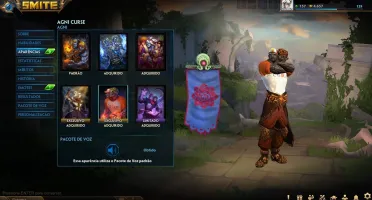 Conta de SMITE Lvl 129; 342 skins; Todos os deuses;