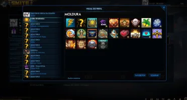 Conta de SMITE Lvl 129; 342 skins; Todos os deuses;