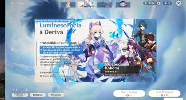 CONTA GENSHIN AYAKA KOKOMI MONA DILUC. ESPADA 5* 52 RESINAS