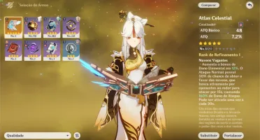 Conta Genshin Impact PC Xiao Kazuha Zhongli Tartaglia Keqing
