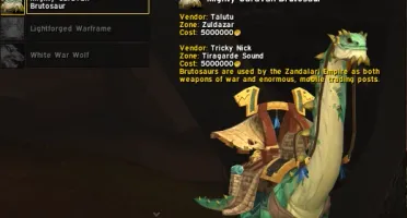 Conta Dragonflight - Brutossauro + Mounts raras