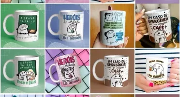 Pack 1500 Artes Sublimação para Canecas - Flork Bento Meme