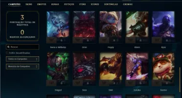 Conta bronze 2 com 41 Champs e 9 Skins + 3 Fragmentos