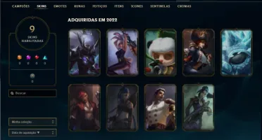 Conta bronze 2 com 41 Champs e 9 Skins + 3 Fragmentos