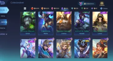 Móbile Legends 180 Skins
