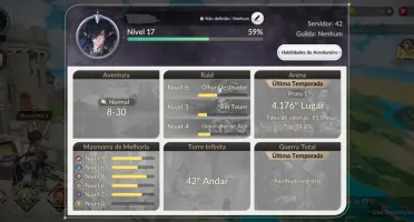 Conta Seven Knights Mobile LEV 17