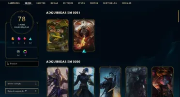 Conta League of Legends - Platina IV