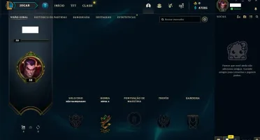 Conta SMURF Unranked Level 30