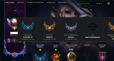 Platina 4 com TODOS os Champs e 132 Skins +2 Prestigios
