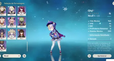 Conta Genshin AR 58 15* Personagens 5 estrelas 5* Armas T5.