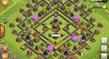 CLASH OF CLANS CV 10 LVL 123