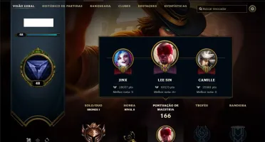 Conta League of Legends Bronze 1 MMR muito bom