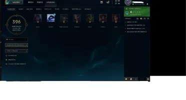 Conta Ouro IV , 134 Campeões e 96 Skins Diversas .