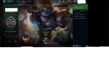Conta Ouro IV , 134 Campeões e 96 Skins Diversas .