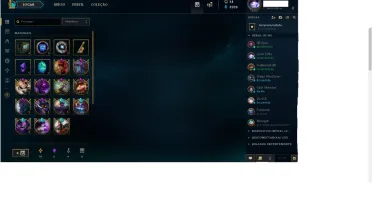 Conta Ouro IV , 134 Campeões e 96 Skins Diversas .