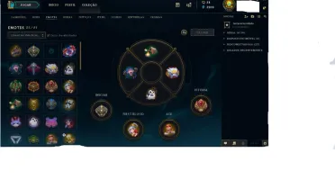 Conta Ouro IV , 134 Campeões e 96 Skins Diversas .