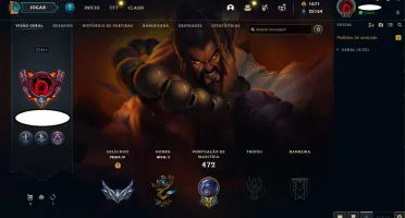 Conta de LOL Nv: 311 e 238 skins