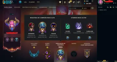 Conta High Level 944  324 Skins (4 Ultimates + 25 Míticas)