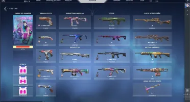 CONTA COM 42 SKINS + 4 FACAS