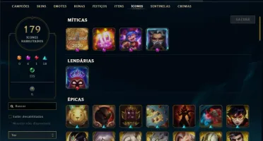 Conta Ferro 1 com 115 Champs e 95 Skin + 2 Prestigios Qiyana