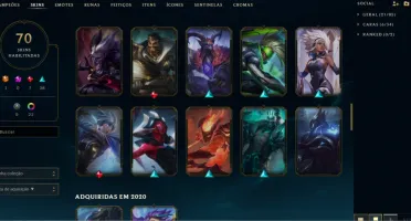 Conta League Of Legends / Nvl 250
